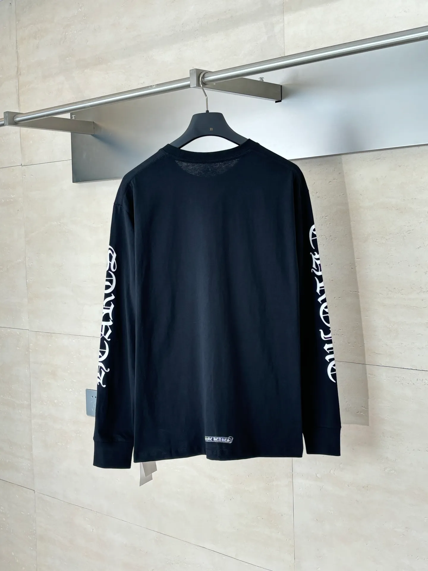 🅿️340 Chrome Heart*/Chrome Heart Sanskrit collar letter printed long-sleeved T-shirt Size: S/M/L